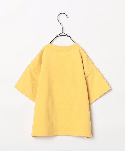 p.premier（ピードットプルミエ）の「バリエーショングラフィック半袖Tシャツ（Tシャツ/カットソー・キッズ・クリーム/オフホワイト/ターコイズブルー/ベージュ/マスタード/イエロー/ブラウン/グリーン/レッド/サーモンピンク・80/90/100/110/120/130/140）」の11枚目の写真