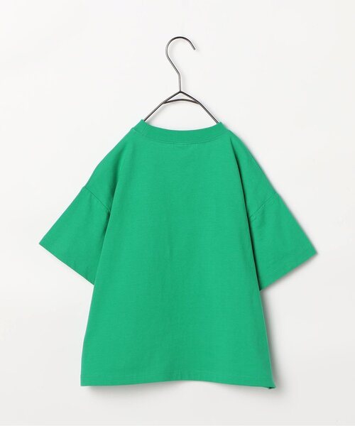 p.premier（ピードットプルミエ）の「バリエーショングラフィック半袖Tシャツ（Tシャツ/カットソー・キッズ・クリーム/オフホワイト/ターコイズブルー/ベージュ/マスタード/イエロー/ブラウン/グリーン/レッド/サーモンピンク・80/90/100/110/120/130/140）」の13枚目の写真