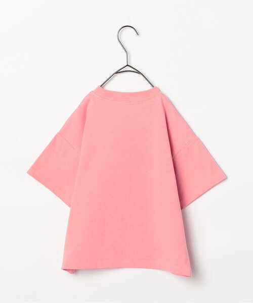 p.premier（ピードットプルミエ）の「バリエーショングラフィック半袖Tシャツ（Tシャツ/カットソー・キッズ・クリーム/オフホワイト/ターコイズブルー/ベージュ/マスタード/イエロー/ブラウン/グリーン/レッド/サーモンピンク・80/90/100/110/120/130/140）」の14枚目の写真