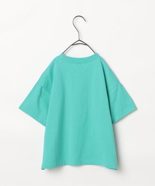 p.premier（ピードットプルミエ）の「バリエーショングラフィック半袖Tシャツ（Tシャツ/カットソー・キッズ・クリーム/オフホワイト/ターコイズブルー/ベージュ/マスタード/イエロー/ブラウン/グリーン/レッド/サーモンピンク・80/90/100/110/120/130/140）」の15枚目の写真
