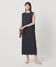 UNITED ARROWS（ユナイテッドアローズ）の「Drapy タック ノースリーブ ストライプ ワンピース ‐ウォッシャブル‐（ワンピース）」