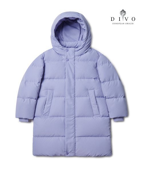 MUSINSA STANDARD KIDS（ムシンサスタンダードキッズ）の「ロングダウンベンチパーカー[ラベンダー]（ブルゾン・レディース・その他・100/110/120/130/140/150/160）」の2枚目の写真