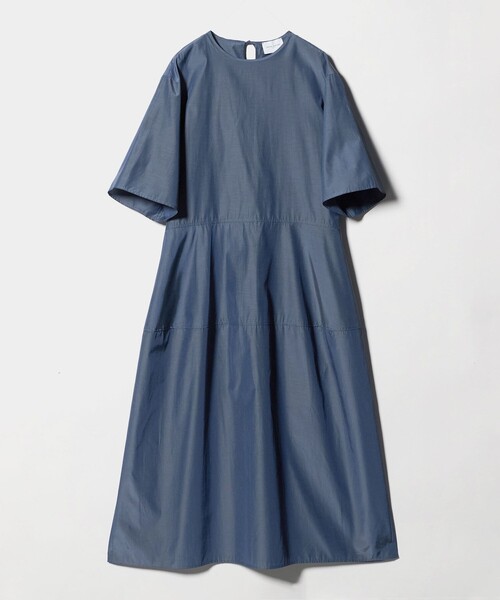 UNITED ARROWS（ユナイテッドアローズ）の「デニムライク ブライトローン ワンピース ‐ウォッシャブル‐（ワンピース・レディース・コバルトブルー/ダークグレー・36/38）」の8枚目の写真