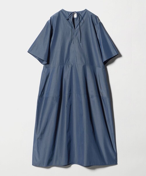 UNITED ARROWS（ユナイテッドアローズ）の「デニムライク ブライトローン ワンピース ‐ウォッシャブル‐（ワンピース・レディース・コバルトブルー/ダークグレー・36/38）」の9枚目の写真