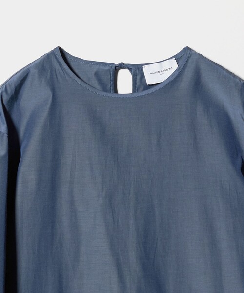 UNITED ARROWS（ユナイテッドアローズ）の「デニムライク ブライトローン ワンピース ‐ウォッシャブル‐（ワンピース・レディース・コバルトブルー/ダークグレー・36/38）」の10枚目の写真
