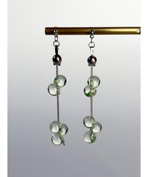 tone | 【TOMEI LAB】クリア ドロップ チェーン ピアス(MA)(ピアス（両耳用）)