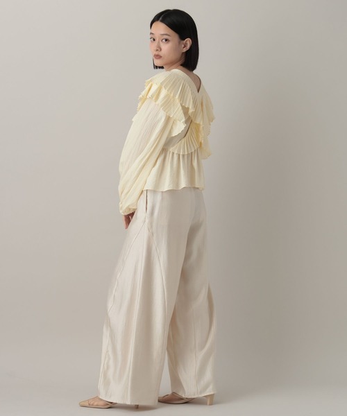 A part by（アパートバイ）の「ラッフルブルゾン（ブルゾン・レディース・アイボリー/ブラック・FREE）」の6枚目の写真