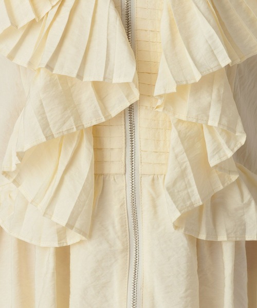 A part by（アパートバイ）の「ラッフルブルゾン（ブルゾン・レディース・アイボリー/ブラック・FREE）」の11枚目の写真