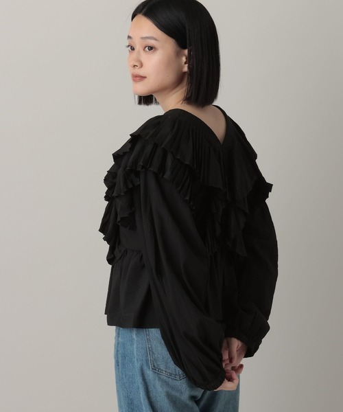 A part by（アパートバイ）の「ラッフルブルゾン（ブルゾン・レディース・アイボリー/ブラック・FREE）」の17枚目の写真