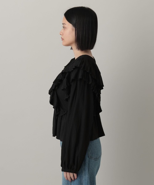 A part by（アパートバイ）の「ラッフルブルゾン（ブルゾン・レディース・アイボリー/ブラック・FREE）」の19枚目の写真