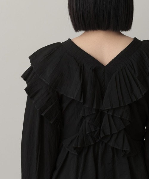 A part by（アパートバイ）の「ラッフルブルゾン（ブルゾン・レディース・アイボリー/ブラック・FREE）」の21枚目の写真