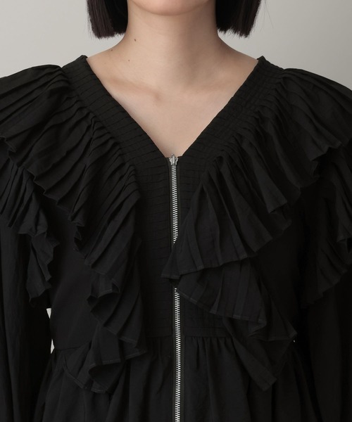 A part by（アパートバイ）の「ラッフルブルゾン（ブルゾン・レディース・アイボリー/ブラック・FREE）」の22枚目の写真