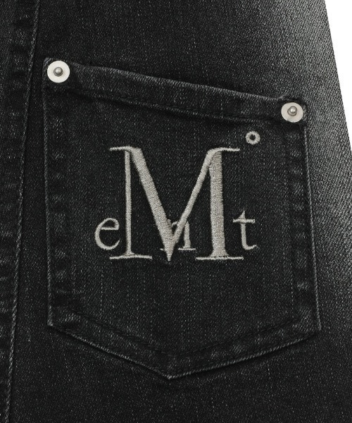 MUCENT(ムセント)の「A'GEM/9 × .kom 『MUCENT/ムセント』 ARDEN WASHING BOOTS CUT CARGO DENIM PANTS/ウォッシングブーツカットカーゴデニムパンツ(デニムパンツ・レディース・ブラック・S/M)」の13枚目の写真