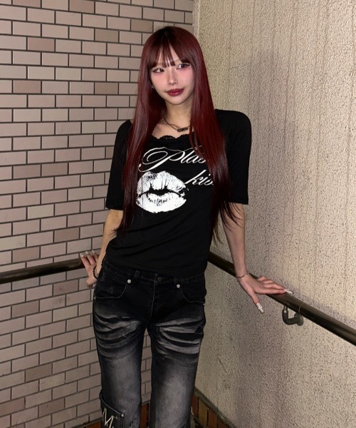 MUCENT(ムセント)の「A'GEM/9 × .kom 『MUCENT/ムセント』 ARDEN WASHING BOOTS CUT CARGO DENIM PANTS/ウォッシングブーツカットカーゴデニムパンツ(デニムパンツ・レディース・ブラック・S/M)」の16枚目の写真