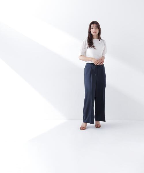 NATURAL BEAUTY BASIC(ナチュラルビューティーベーシック)の「◇透かし編みスリーブニット(ニット/セーター・レディース・ライトグリーン/オフホワイト/ネイビー/ラベンダー・FREE)」の18枚目の写真