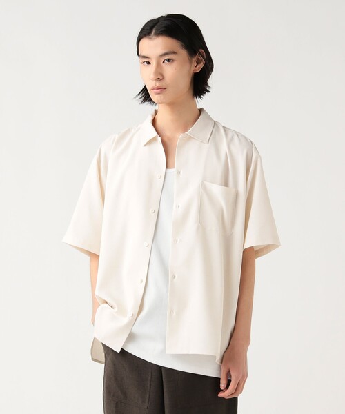 BEAMS HEART(ビームスハート)の「【6/18値下げ】麻混 ショートスリーブ シャツ(シャツ/ブラウス・メンズ・チャコールグレー/オフホワイト・LARGE/MEDIUM/SMALL)」の6枚目の写真
