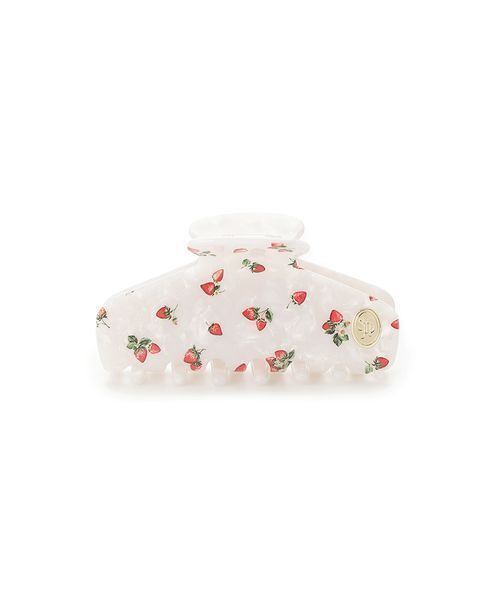SNIDEL HOME(スナイデルホーム)の「ストロベリーへアバンス(バレッタ/ヘアクリップ・レディース・ブラック/ホワイト/ピンク・F)」の2枚目の写真