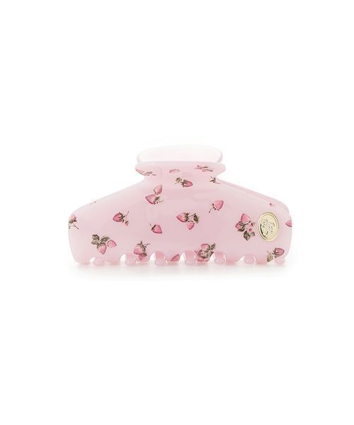 SNIDEL HOME(スナイデルホーム)の「ストロベリーへアバンス(バレッタ/ヘアクリップ・レディース・ブラック/ホワイト/ピンク・F)」の3枚目の写真