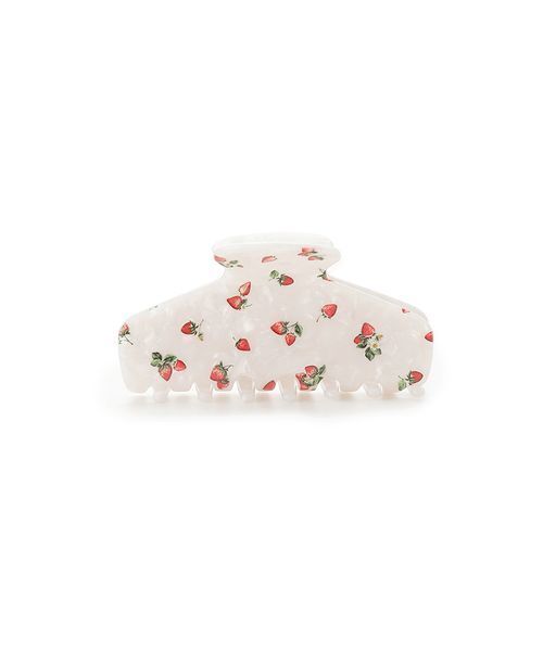 SNIDEL HOME(スナイデルホーム)の「ストロベリーへアバンス(バレッタ/ヘアクリップ・レディース・ブラック/ホワイト/ピンク・F)」の9枚目の写真