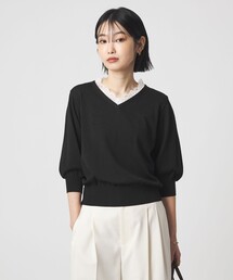 使用☆カシミヤ100%☆Vネックセーター☆グリーンレーベルリラクシング UNITED ARROWS green label relaxing - 使用☆カシミヤ100%☆Vネック