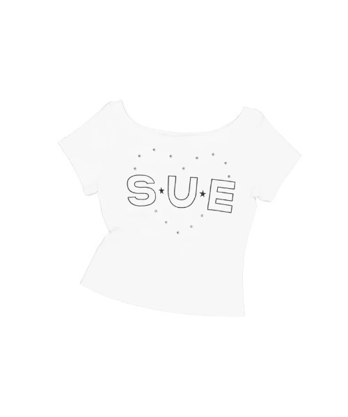 Ada.（エイダ）の「◇SETUPEXE◇ブランド直輸入正規品/スー ワイド ネック トップ SUE WIDE NECK TOP（Tシャツ/カットソー・レディース・ホワイト/ブラック・FREE）」の11枚目の写真