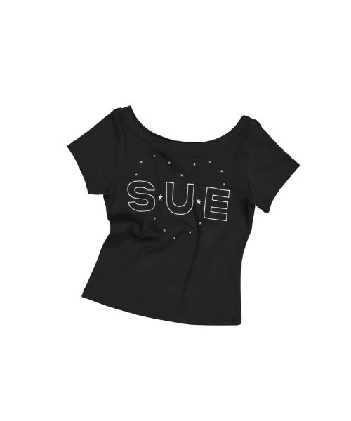 Ada.（エイダ）の「◇SETUPEXE◇ブランド直輸入正規品/スー ワイド ネック トップ SUE WIDE NECK TOP（Tシャツ/カットソー・レディース・ホワイト/ブラック・FREE）」の12枚目の写真