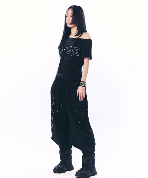 Ada.（エイダ）の「◇SETUPEXE◇ブランド直輸入正規品/スー ワイド ネック トップ SUE WIDE NECK TOP（Tシャツ/カットソー・レディース・ホワイト/ブラック・FREE）」の10枚目の写真