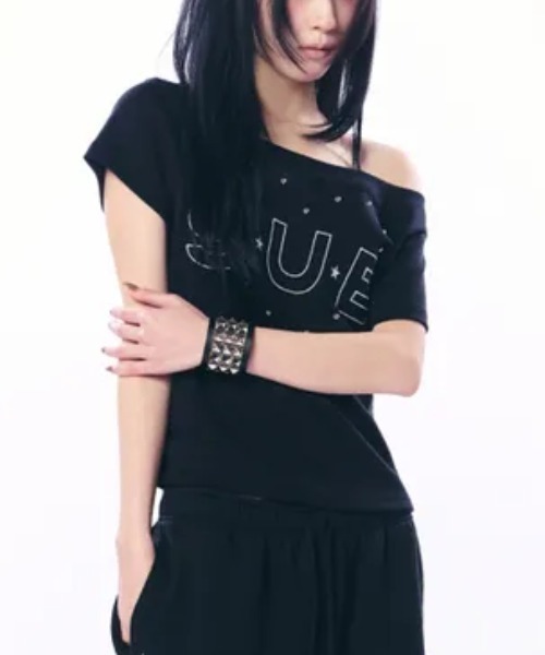 Ada.（エイダ）の「◇SETUPEXE◇ブランド直輸入正規品/スー ワイド ネック トップ SUE WIDE NECK TOP（Tシャツ/カットソー・レディース・ホワイト/ブラック・FREE）」の7枚目の写真