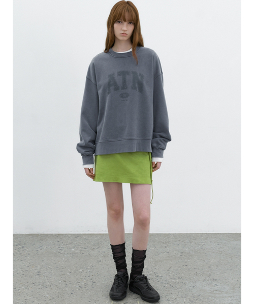 ATELIER NAIN(アトリエナイン)の「SUEDE RIBBON A-LINE SKIRT S (SK-5111)(スカート・レディース・オリーブ/キャメル・SMALL/MEDIUM)」の3枚目の写真