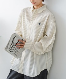 【BEVERLY HILLS POLO CLUB/ビバリーヒルズポロクラブ】【選べる2シルエット】オックスワイドシャツ（クロップド丈 or ビッグシルエット）ポニー刺繍