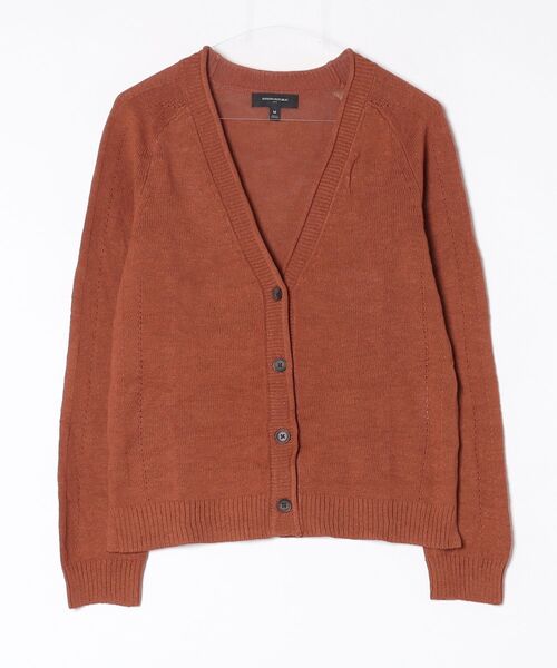 BANANA REPUBLIC FACTORY STORE(バナナリパブリック ファクトリーストア)の「BANANA REPUBLIC FACTORY STORE ラミーコットン Vネック カーディガン(カーディガン/ボレロ・レディース・ブラウン/ライトブルー/ベージュ/ネイビー・XS/L/S/M)」の7枚目の写真