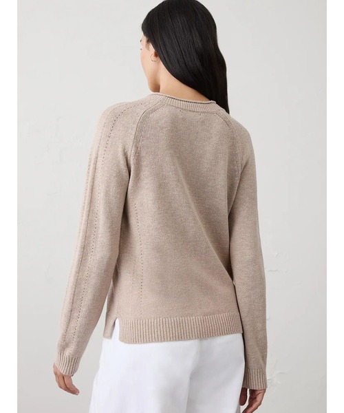 BANANA REPUBLIC FACTORY STORE(バナナリパブリック ファクトリーストア)の「BANANA REPUBLIC FACTORY STORE ラミーコットン Vネック カーディガン(カーディガン/ボレロ・レディース・ブラウン/ライトブルー/ベージュ/ネイビー・XS/L/S/M)」の8枚目の写真