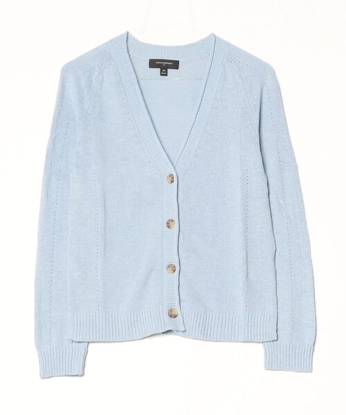 BANANA REPUBLIC FACTORY STORE(バナナリパブリック ファクトリーストア)の「BANANA REPUBLIC FACTORY STORE ラミーコットン Vネック カーディガン(カーディガン/ボレロ・レディース・ブラウン/ライトブルー/ベージュ/ネイビー・XS/L/S/M)」の14枚目の写真