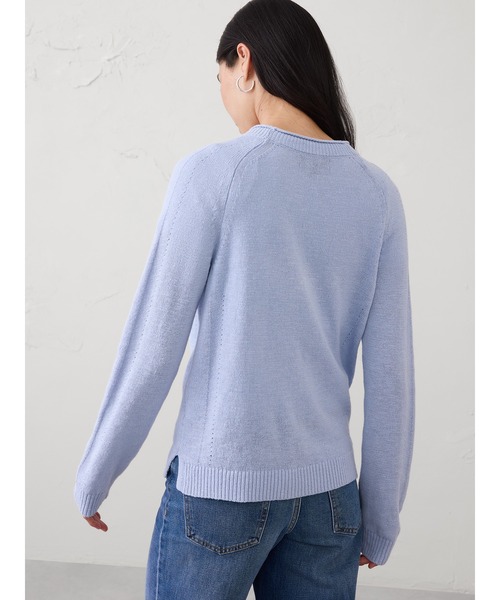 BANANA REPUBLIC FACTORY STORE(バナナリパブリック ファクトリーストア)の「BANANA REPUBLIC FACTORY STORE ラミーコットン Vネック カーディガン(カーディガン/ボレロ・レディース・ブラウン/ライトブルー/ベージュ/ネイビー・XS/L/S/M)」の11枚目の写真