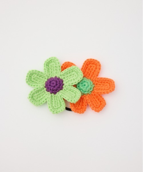 RODEO CROWNS WIDE BOWL（ロデオクラウンズワイドボウル）の「フラワーニットヘアゴム（ヘアゴム・レディース・オレンジ系その他/ブルー系その他/ピンク系その他・FREE）」の9枚目の写真