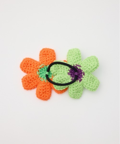 RODEO CROWNS WIDE BOWL（ロデオクラウンズワイドボウル）の「フラワーニットヘアゴム（ヘアゴム・レディース・オレンジ系その他/ブルー系その他/ピンク系その他・FREE）」の10枚目の写真