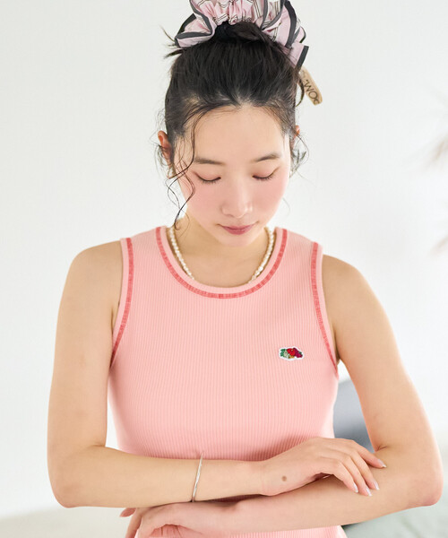 FREAK'S STORE(フリークスストア)の「FRUIT OF THE LOOM × FREAK'S STORE/フルーツオブザルーム 別注 配色 メロー リブタンクトップ(タンクトップ・レディース・レモンイエロー/オフホワイト/チャコールグレー/ピンク系その他/ネイビー・フリ-)」の16枚目の写真