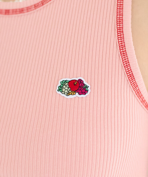 FREAK'S STORE(フリークスストア)の「FRUIT OF THE LOOM × FREAK'S STORE/フルーツオブザルーム 別注 配色 メロー リブタンクトップ(タンクトップ・レディース・レモンイエロー/オフホワイト/チャコールグレー/ピンク系その他/ネイビー・フリ-)」の20枚目の写真