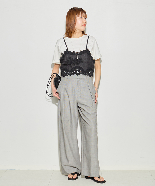 journal standard L'essage（ジャーナルスタンダードレサージュ）の「【MAURIZIO MYKONOS/マウリツィオ ミコノス】TOP：ブラウス（シャツ/ブラウス・レディース・ブラック/ホワイト・MEDIUM）」の5枚目の写真