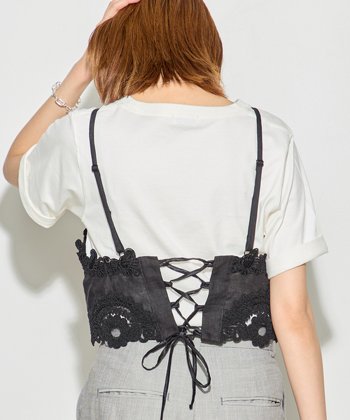 journal standard L'essage（ジャーナルスタンダードレサージュ）の「【MAURIZIO MYKONOS/マウリツィオ ミコノス】TOP：ブラウス（シャツ/ブラウス・レディース・ブラック/ホワイト・MEDIUM）」の9枚目の写真