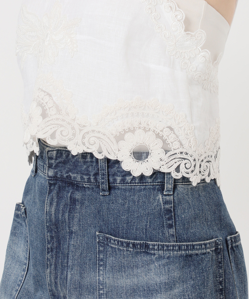 journal standard L'essage（ジャーナルスタンダードレサージュ）の「【MAURIZIO MYKONOS/マウリツィオ ミコノス】TOP：ブラウス（シャツ/ブラウス・レディース・ブラック/ホワイト・MEDIUM）」の19枚目の写真