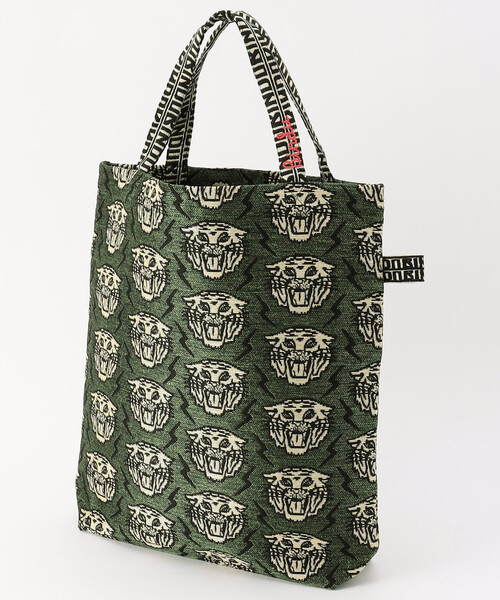 Bindas様 Bindu/ビンドゥー Lightning Tiger Jacquard Tote Bag/ライトニング
