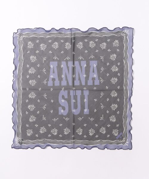 ANNA SUI（アナスイ）の「シルクメロープチスカーフ（バンダナ/スカーフ・レディース・ペールイエロー/ブラック/ピンク/レッド・FREE）」の2枚目の写真