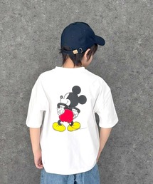Disney（ディズニー）の「キッズ MICKEY MOUSE オーバーサイズＴシャツ（Tシャツ/カットソー）」