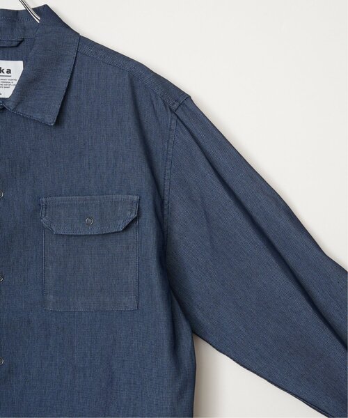 ikka（イッカ）の「メッシュデニムシャルゾン（ブルゾン・メンズ・ブラック/ネイビー・M/XL/L/S）」の13枚目の写真