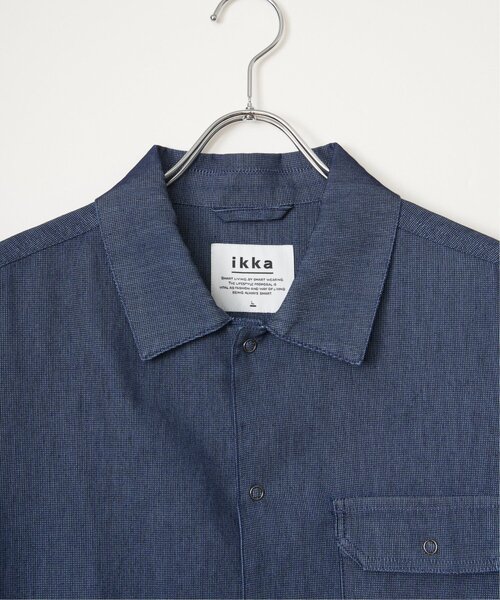 ikka（イッカ）の「メッシュデニムシャルゾン（ブルゾン・メンズ・ブラック/ネイビー・M/XL/L/S）」の9枚目の写真