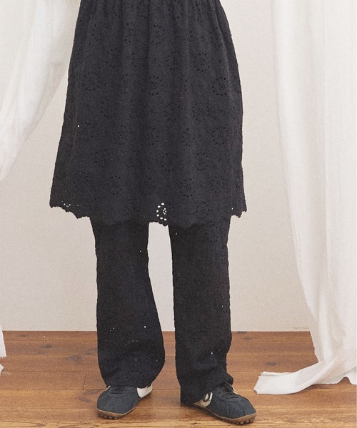 fig Ｌondon（フィグロンドン）の「Agnes pants（その他パンツ・レディース・ブラック/アイボリー・FREE）」の2枚目の写真