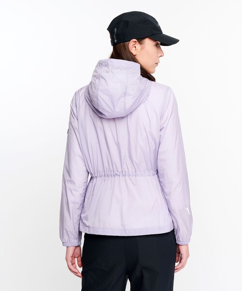 AIGLE(エーグル)の「超軽量 撥水 UVカット フーディショートジャケット(ナイロンジャケット・レディース・ホワイト/パープル/イエロー/セージグリーン・38/40/36)」の14枚目の写真