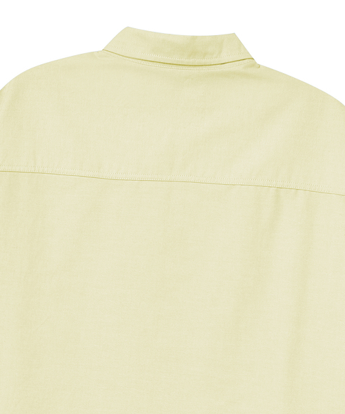 Beyond Closet（-）の「[コレクションライン] NYロゴディテールオックスフォード半袖シャツイエロー（シャツ/ブラウス・メンズ・その他・MEDIUM/LARGE）」の5枚目の写真