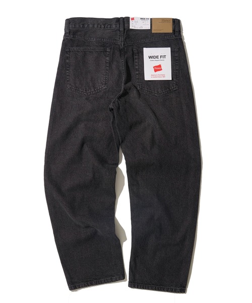 HANES(ヘインズ)の「【HANES/ヘインズ】WIDE FIT DENIM PANTS / ワイドフィット デニムパンツ(デニムパンツ・メンズ・ネイビー/ブルー/ブラック/ライトブルー・SMALL/MEDIUM/LARGE/X-LARGE)」の6枚目の写真